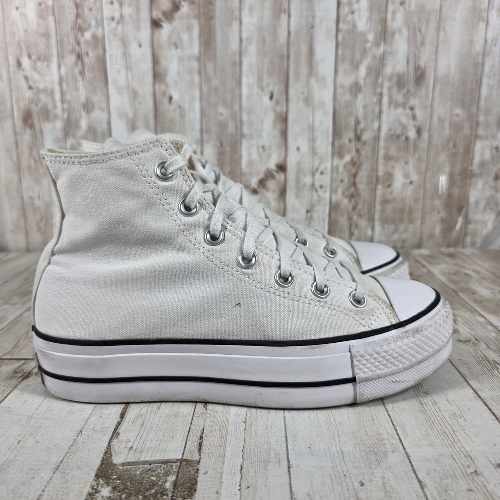 Converse Chuck Taylor All Star Platform High Top White‎ Canvas Shoes Mens 7